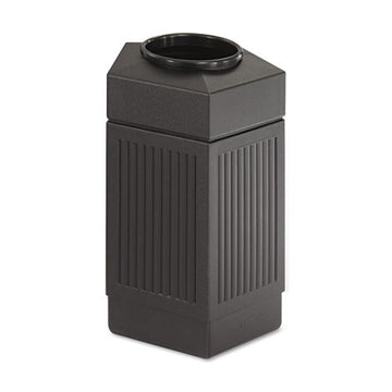 Safco® Canmeleon Indoor-outdoor Receptacle, Pentagon, Polyethylene, 30 Gal, Black freeshipping - TVN Wholesale